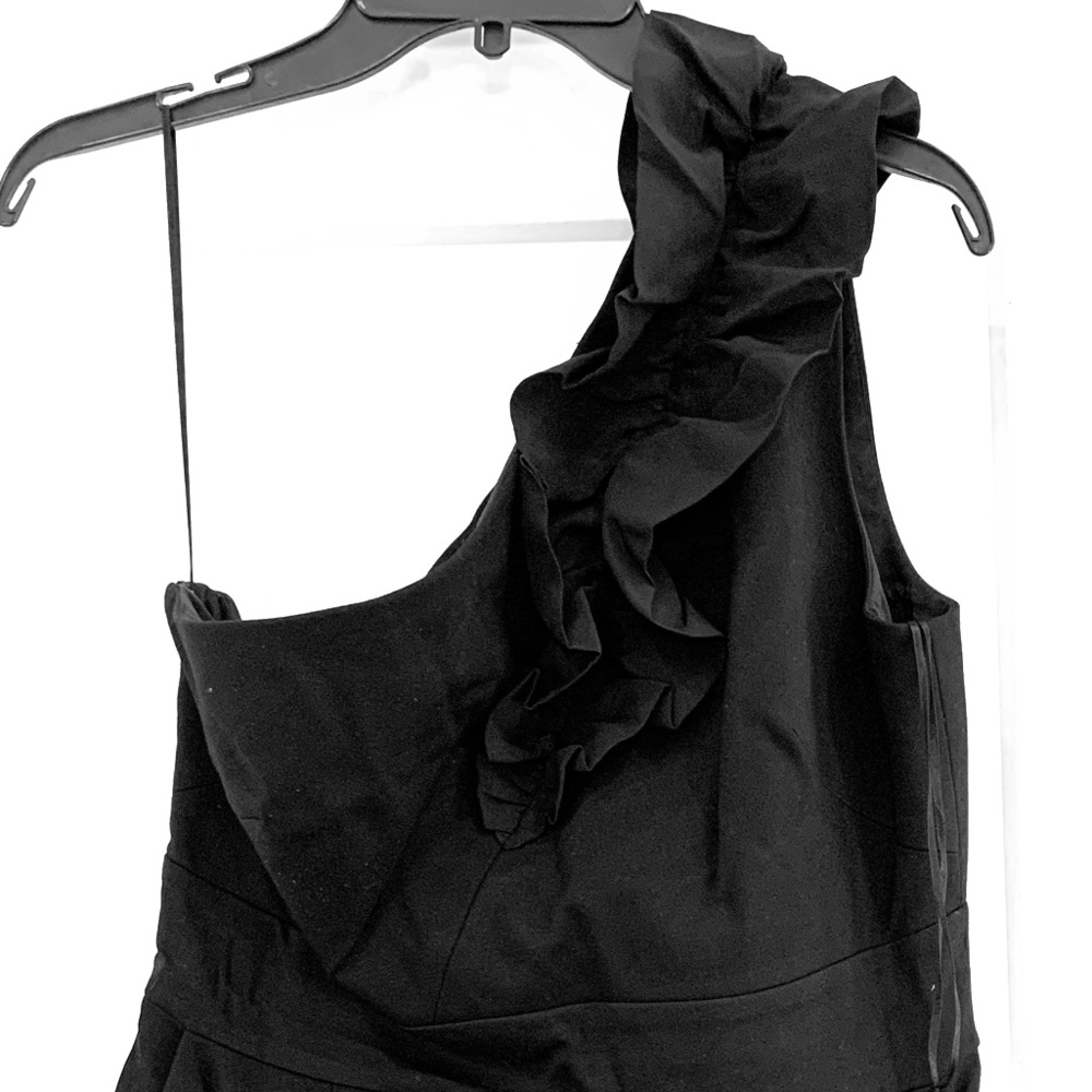 Black One Shoulder Party Dress
